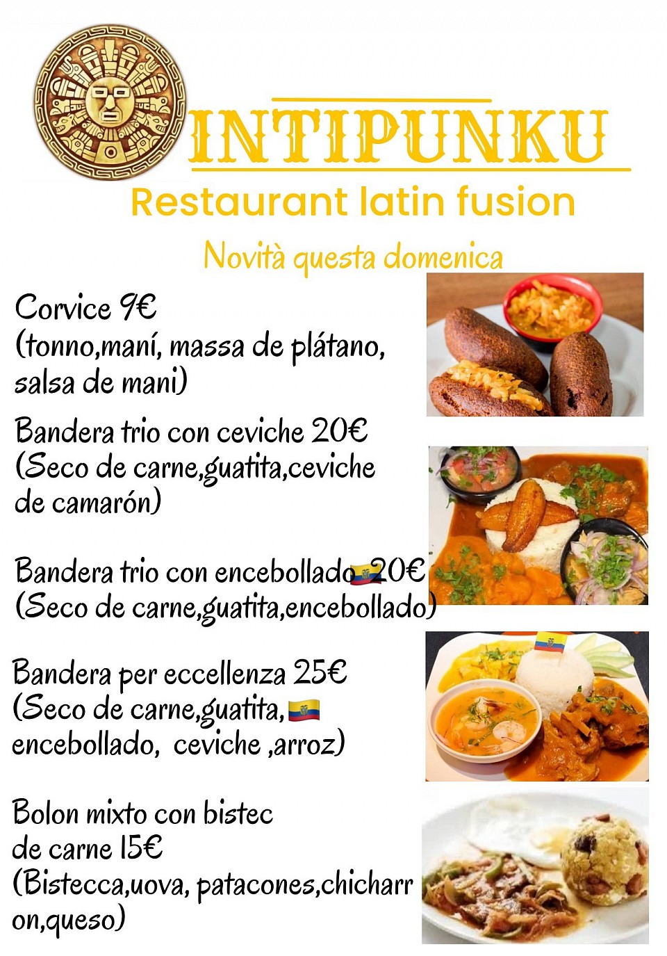 Menu domenica
